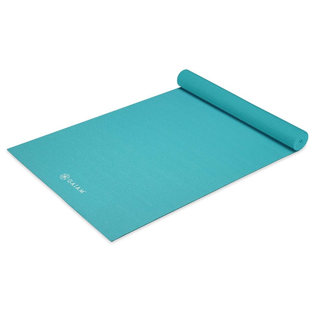 Gaiam Solid Color Yoga Mat, Non Slip Exercise & Fitness Mat All Types of Yoga